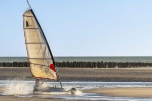 Quend-Plage, chars-à-voile sur la plage de Quand | Stéphane BOUILLAND